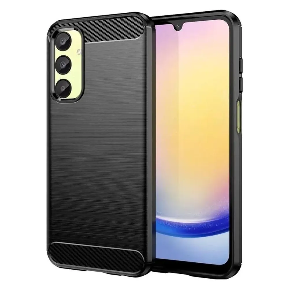 Screenguard Samsung Galaxy A25 5G Hülle Carbon Brushed Soft TPU