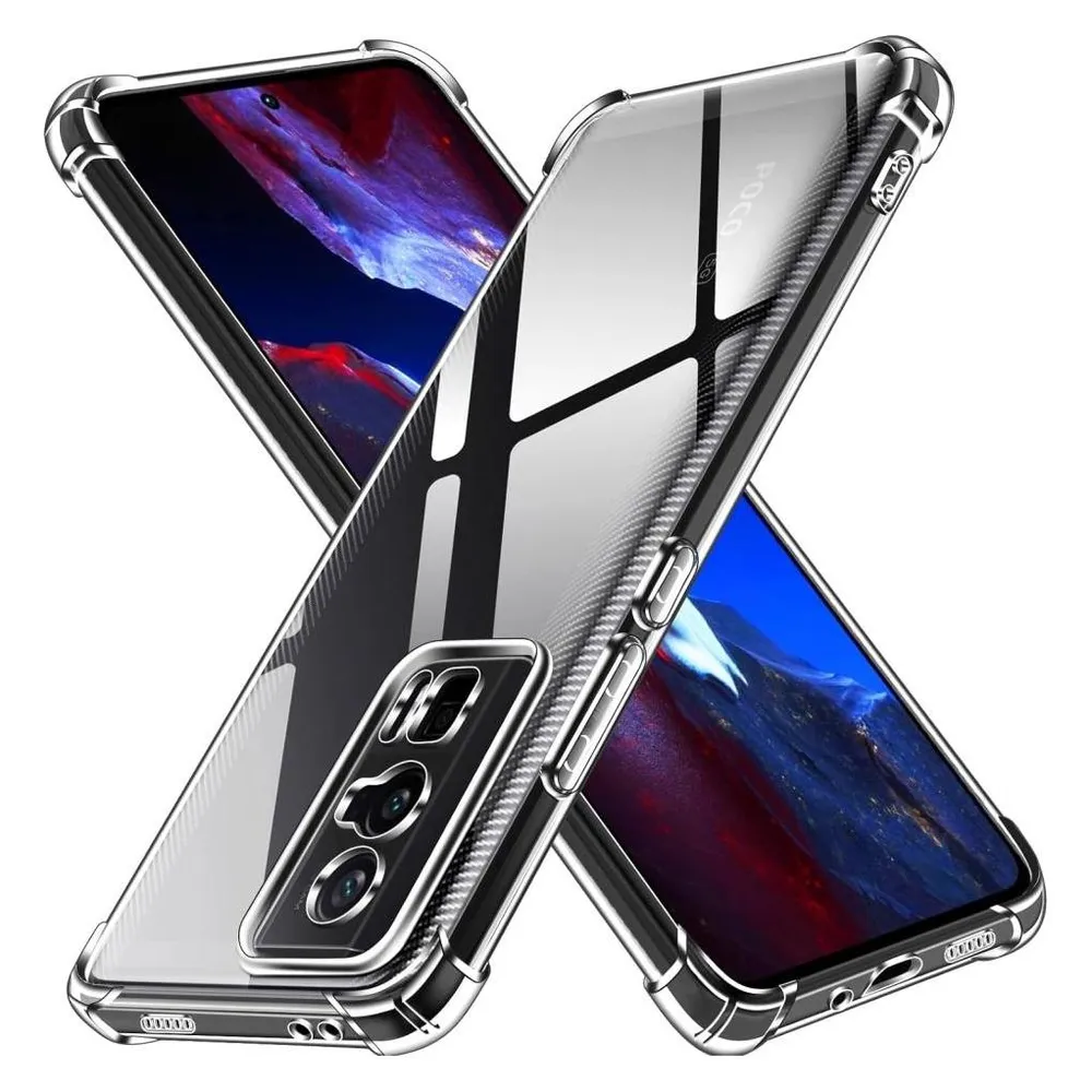 Screenguard Xiaomi Poco F5 Pro Hülle Crystal Soft Airbag Bumper