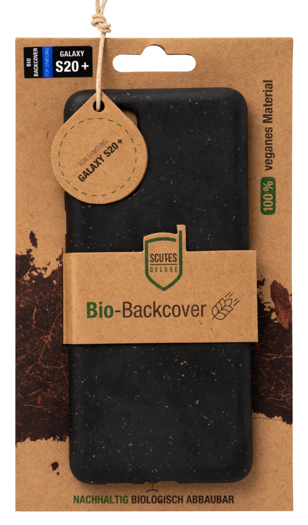 Bio-Backcover schwarz S20+ Handyhülle