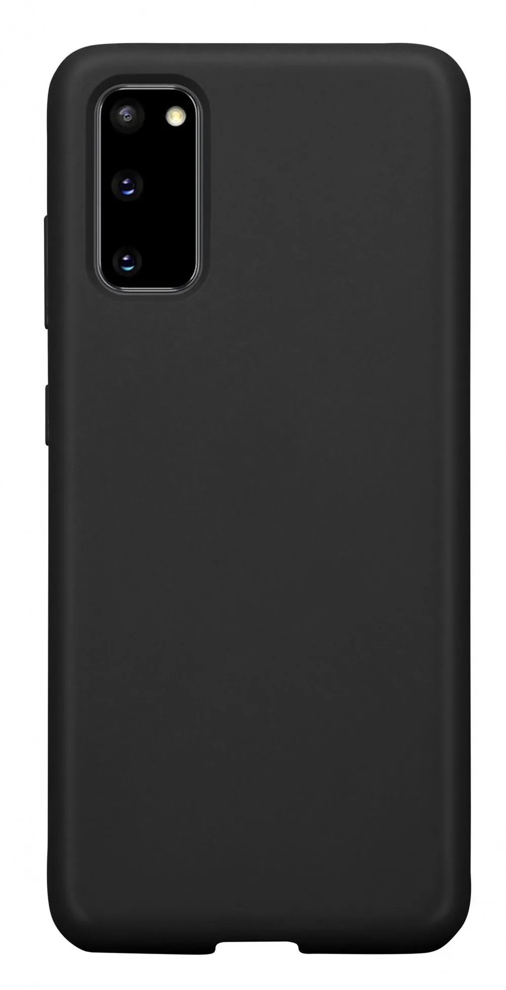TPU-Schutzhülle matt schwarz (Samsung Galaxy S20) Handyhülle