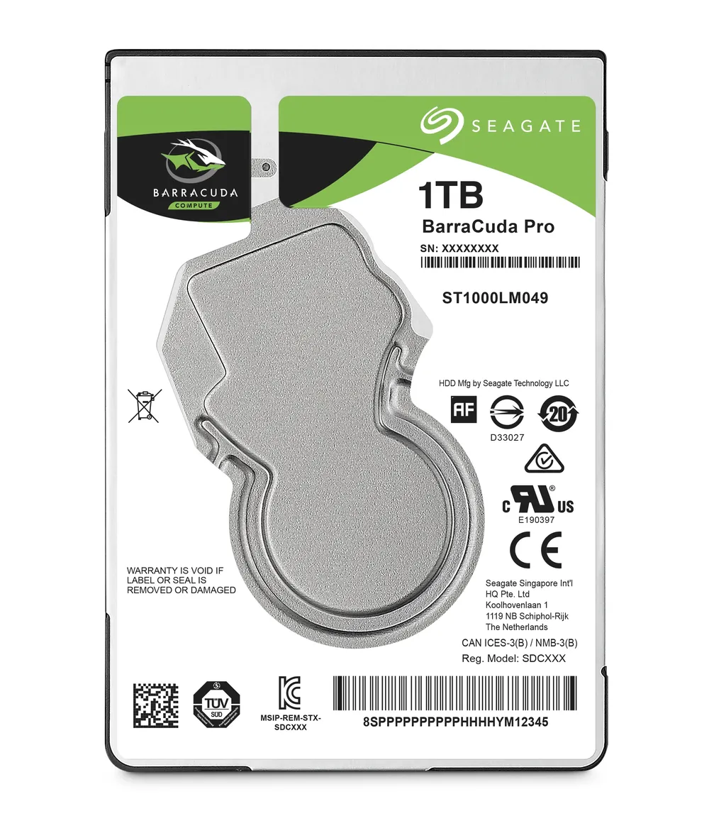 Seagate Barracuda Pro Interne Festplatte 1 TB 7200 RPM 128 MB 2.5" Serial ATA III