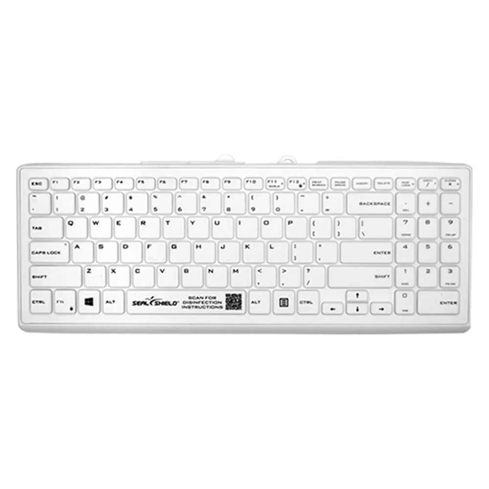 Tastatur Seal Shield Cleanwipe Pro White USB robust und hygienisch