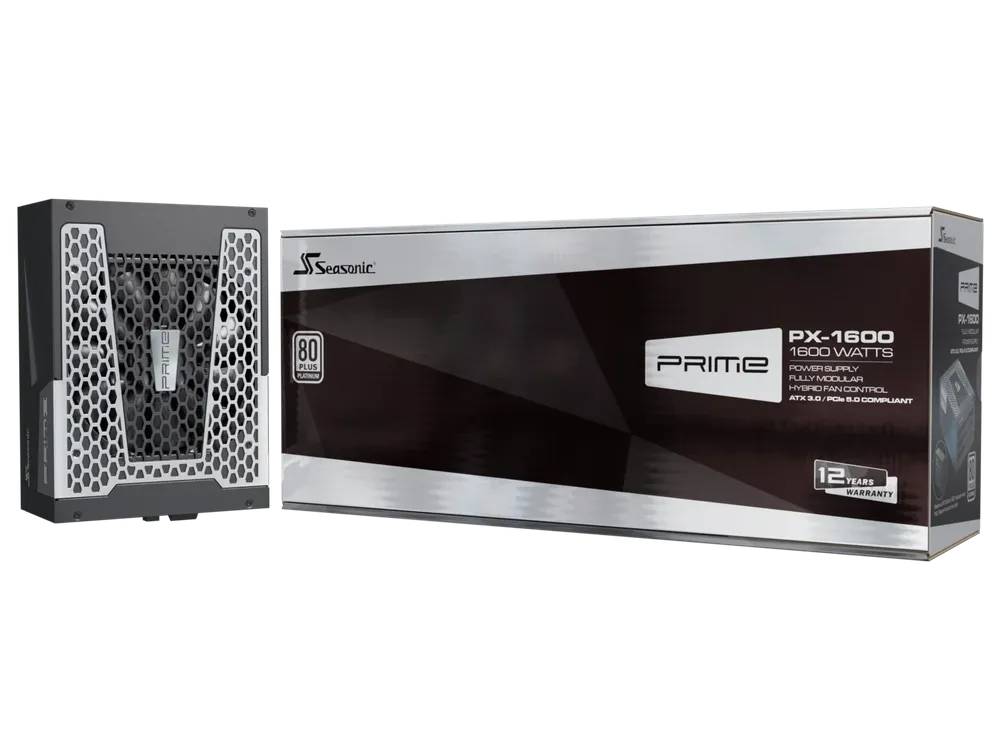 1600W PRIME PX-1600 ATX 3.1, Schwarz