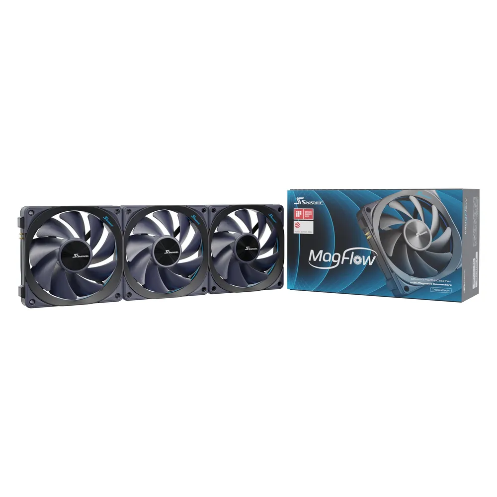 Ventilator Seasonic MagFlow 1225 PWM 120mm PWM Ventilator Ventilator Seasonic MagFlow 1225 PWM 120mm PWM Ventilator