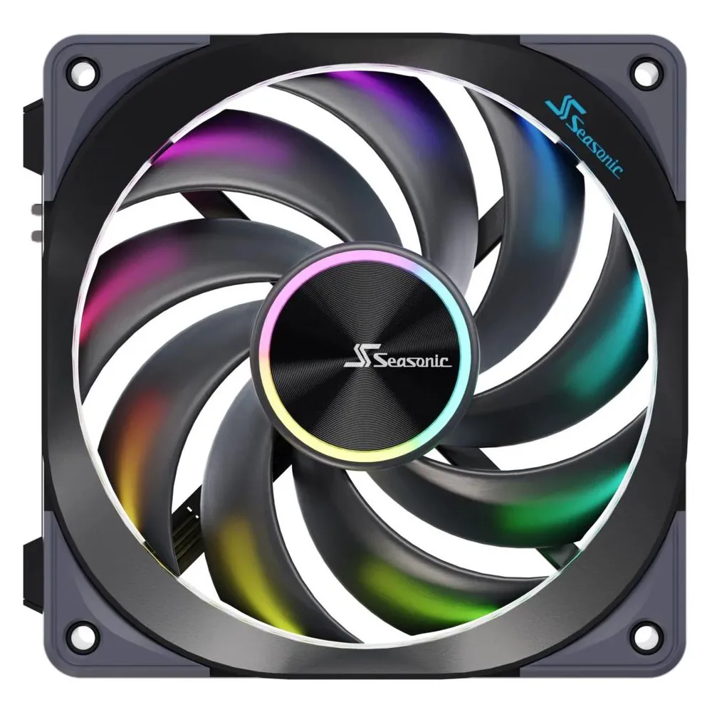 Ventilator Seasonic MagFlow 1225 ARGB PWM 12 cm 2000 RPM Schwarz Ventilator Seasonic MagFlow 1225 ARGB PWM 12 cm 2000 RPM Schwarz