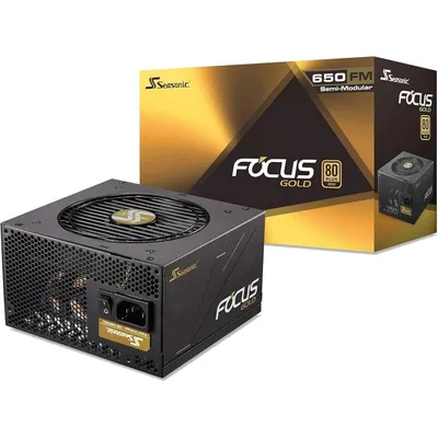 Seasonic Focus 650FM, 650 W, 80 Plus Gold, halbmodular