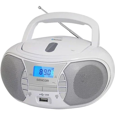 Radio CD Sencor SPT 2700 WH Bluetooth 5.0 USB FM 30 Presets