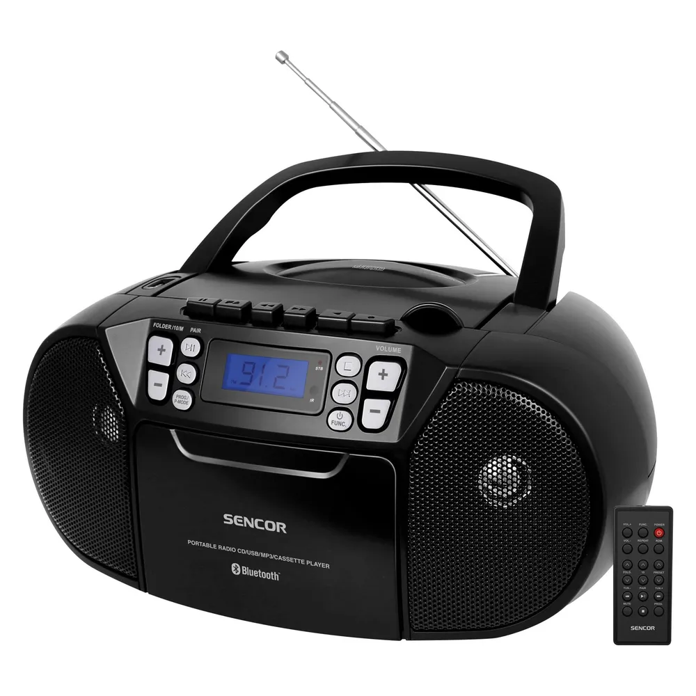 Tragbares Stereosystem Sencor SPT 3907 B Digital FM Bluetooth