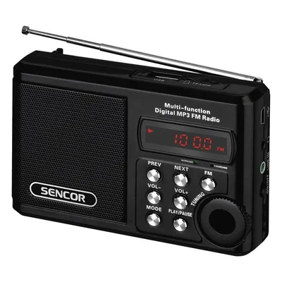 Radio Sencor SRD 215 B Analog FM Schwarz 2 W