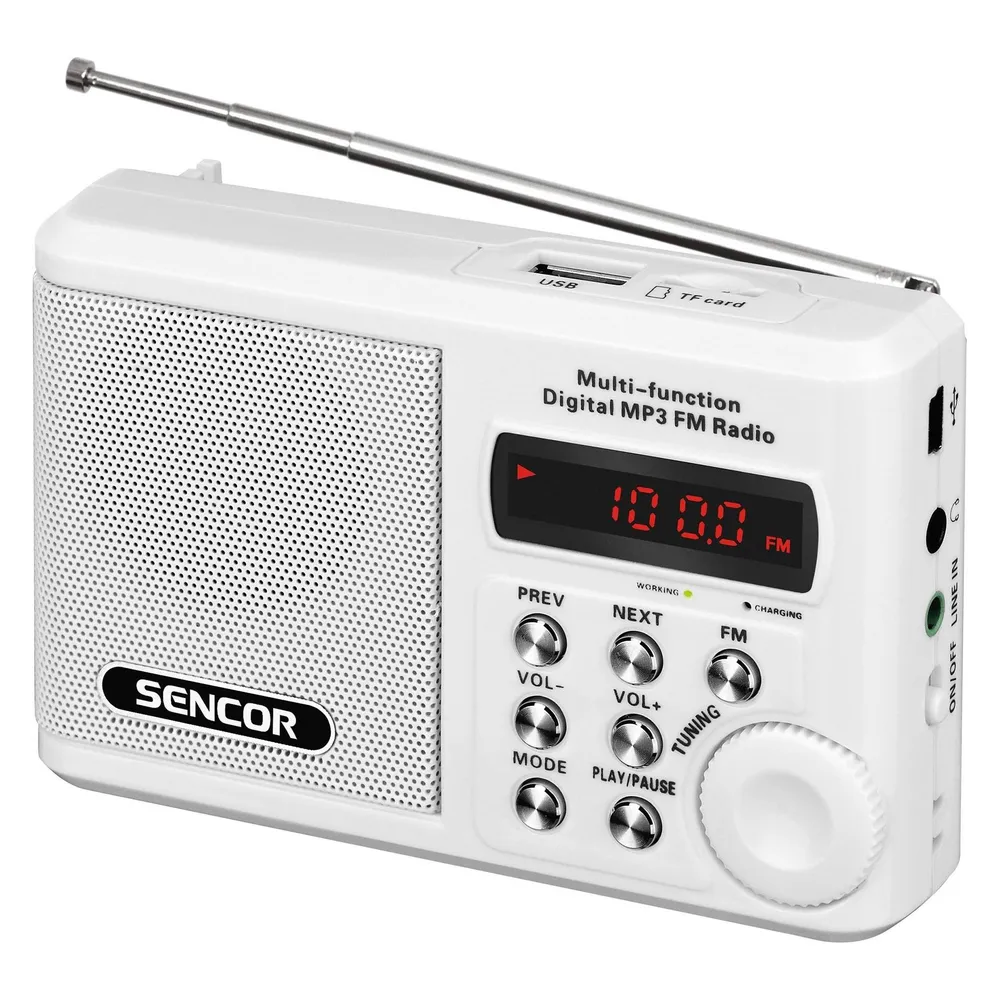 Radio Sencor SRD 215 W Analog FM Weiß