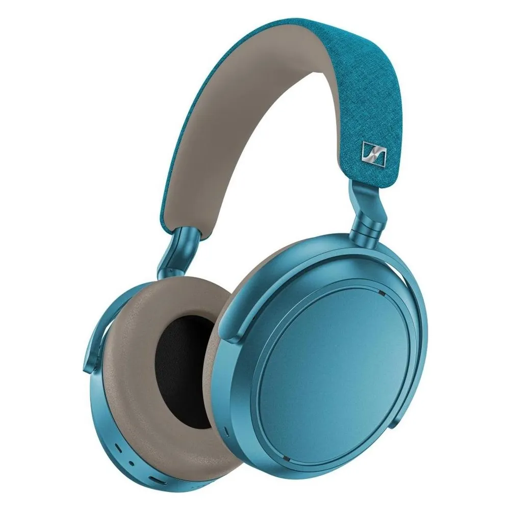 Kopfhörer Sennheiser Momentum 4 kabellos Bluetooth Noise Cancelling Musik Blaugrün