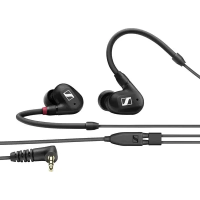 Kopfhörer Sennheiser IE 100 PRO Clear mit Kabel, 3,5 mm Klinke, Hi-Fi, Geräuschunterdrückung, Schwarz