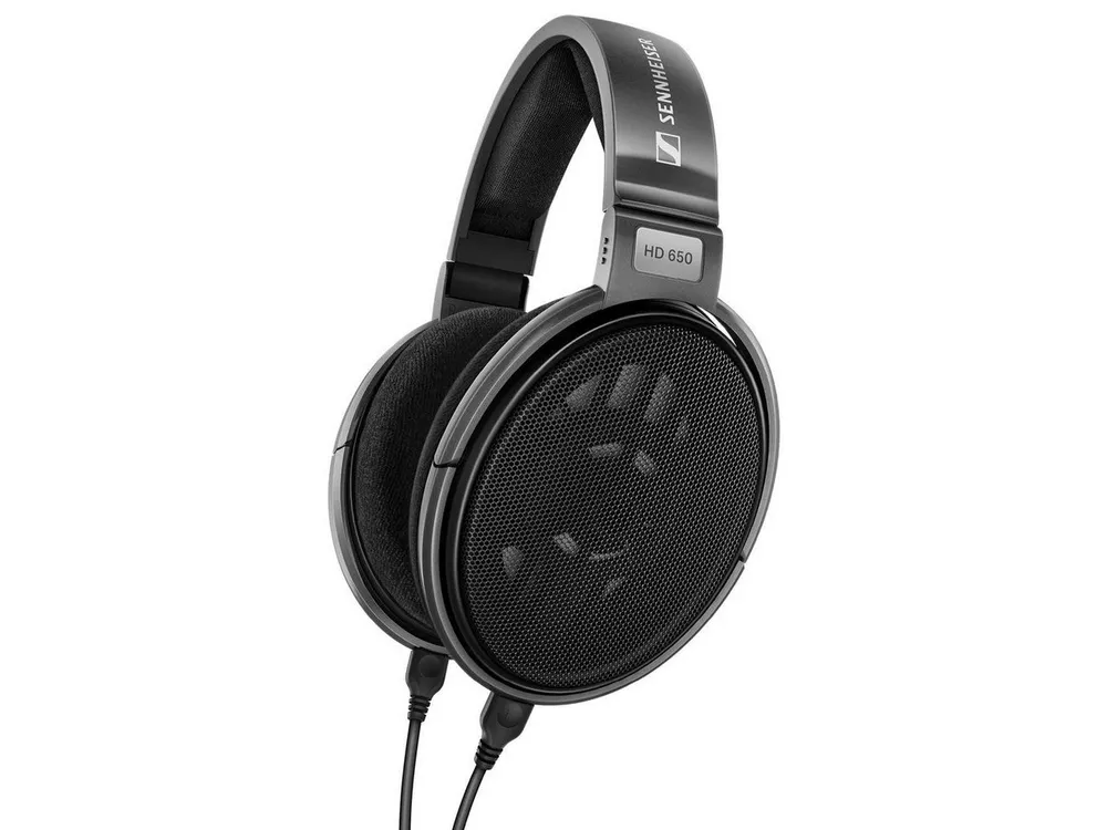 Sennheiser HD 650 Over-Ear-Kopfhörer (Sennheiser Wandlertechnologie, Kabelgebunden, Akustisch transparente, offene Hörmuschel)