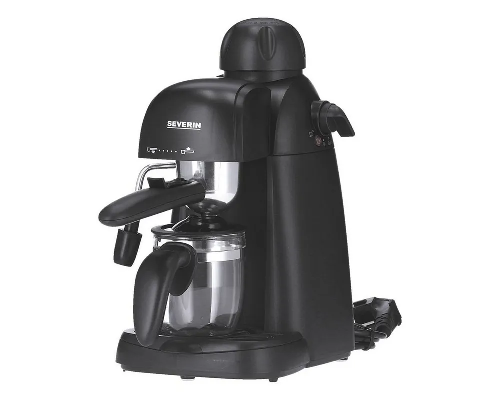 Severin Espressomaschine, für 4 Tassen, mit Dampfdüse, 800 Watt