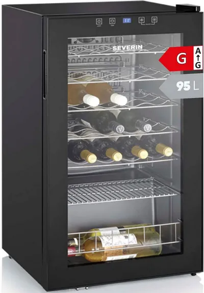 Severin Weinkühlschrank WKS 8908, für 36 Standardflaschen á 0,75l