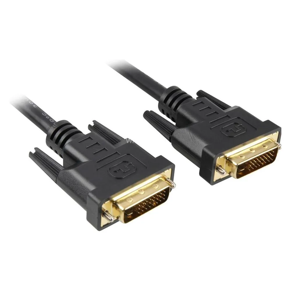 Kabel DVI-D zu DVI-D Sharkoon 2 m Schwarz Männlich/Männlich