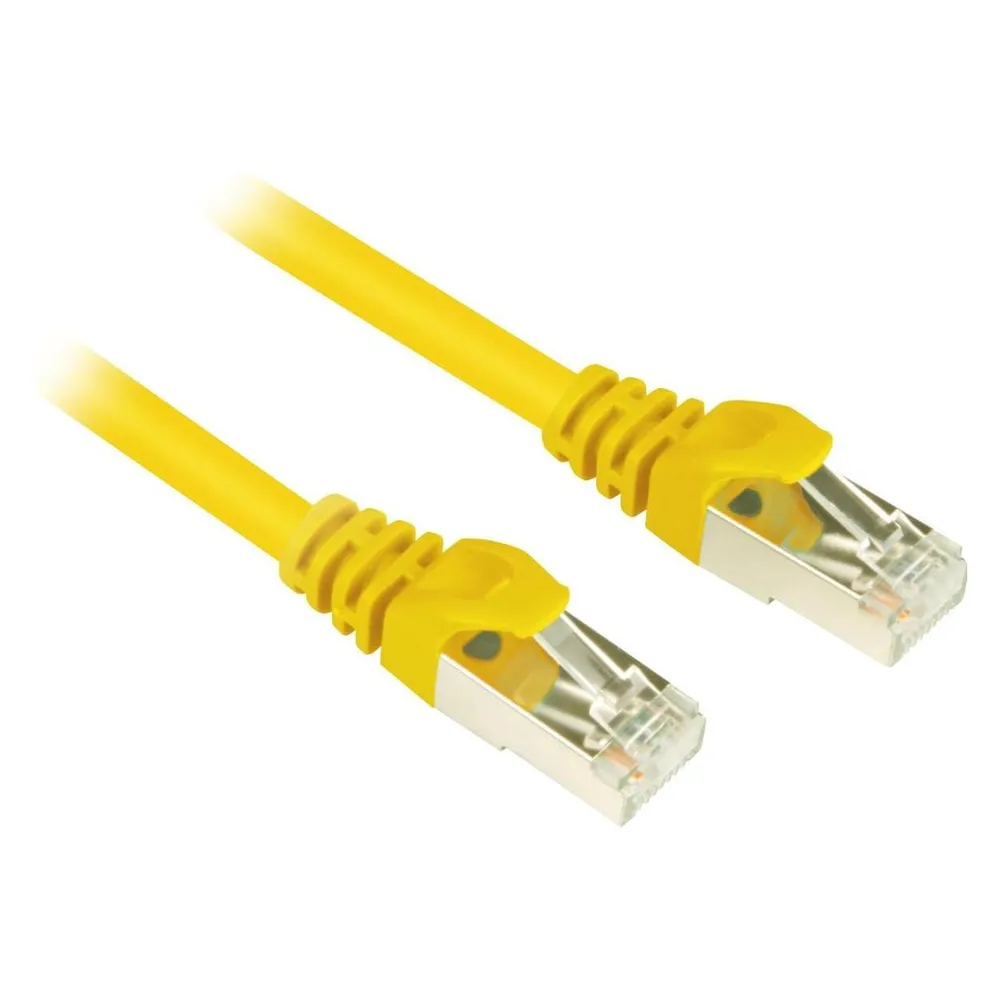 Netzwerkkabel Sharkoon 1 m Cat6 S/FTP Gelb