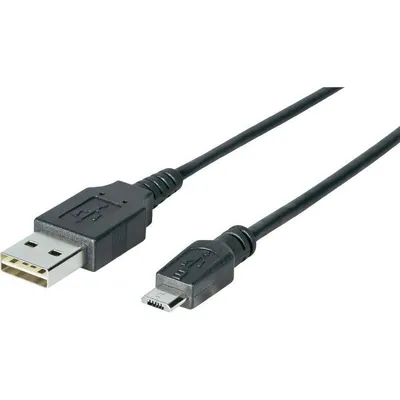 USB-Kabel Sharkoon 3 m USB 2.0-A an Micro-USB B Schwarz