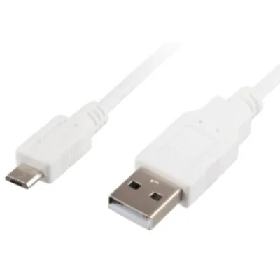 USB-Kabel Sharkoon 1,5 m Micro-USB 2.0 zu USB-A Weiß