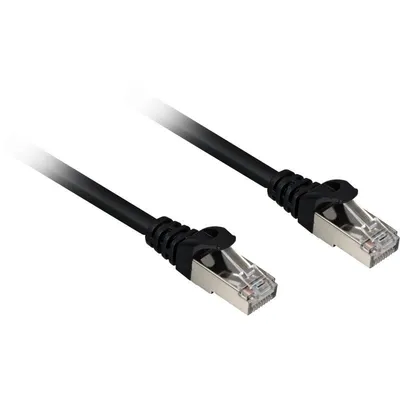 Netzwerkkabel Sharkoon Cat.6a SFTP 0,25 m Schwarz