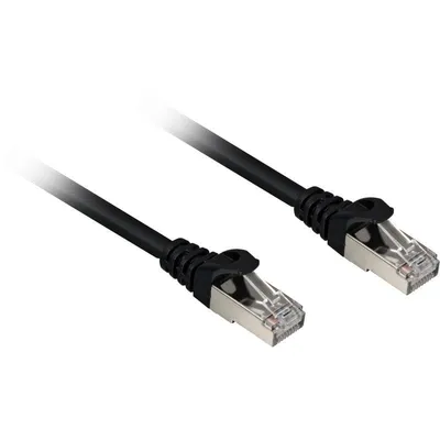 Netzwerkkabel Sharkoon Cat.6a SFTP, 2 m, Schwarz