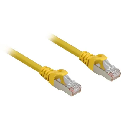Netzwerkkabel Sharkoon Cat.6a SFTP 0,25 m gelb
