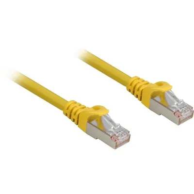 Netzwerkkabel Sharkoon Cat.6a SFTP 0,5 m gelb