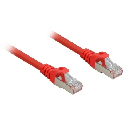 Netzwerkkabel Sharkoon Cat.6a SFTP 1 m Rot