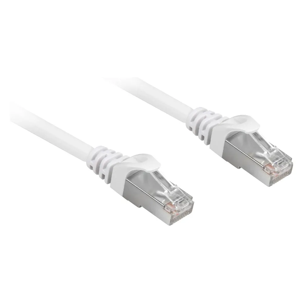 Netzwerkkabel Sharkoon Cat.6a SFTP 1 m weiß