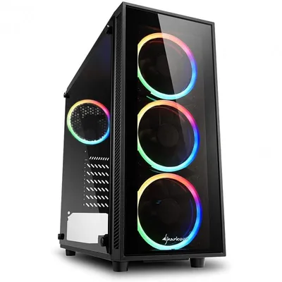 Sharkoon TG4 Midi Tower Schwarz