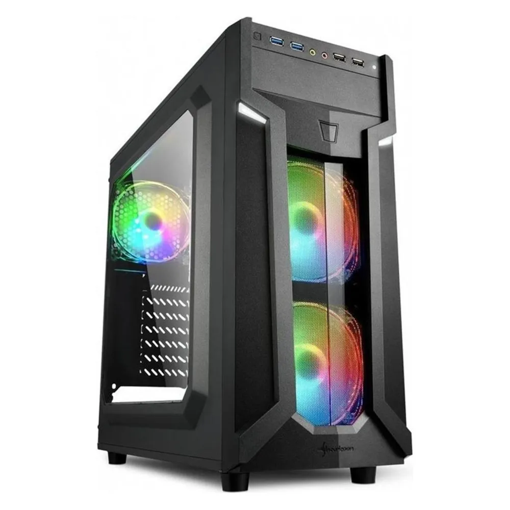Sharkoon VG6-W RGB Midi Tower Schwarz