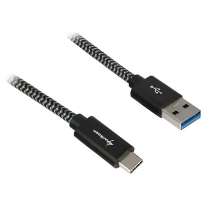 USB-A auf USB-C 3.2 Gen 2 Kabel Sharkoon 1 m - Geflochten