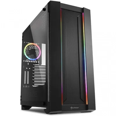 Sharkoon ELITE SHARK CA200M Midi Tower Schwarz