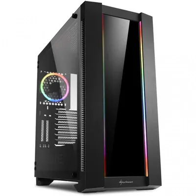 Sharkoon ELITE SHARK CA200G Midi Tower Schwarz