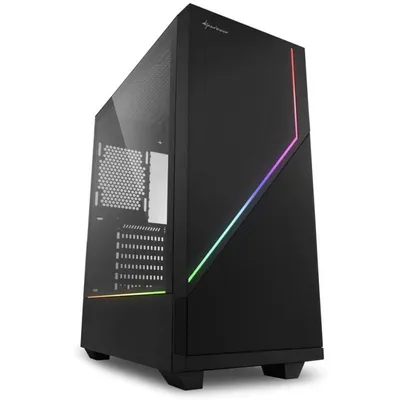 Sharkoon RGB FLOW Midi Tower Schwarz