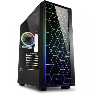 Sharkoon RGB LIT 100 Midi Tower Schwarz