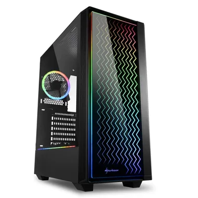 Sharkoon RGB LIT 200 Midi Tower Schwarz