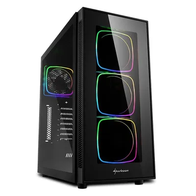 Sharkoon TG6 RGB Midi Tower Schwarz
