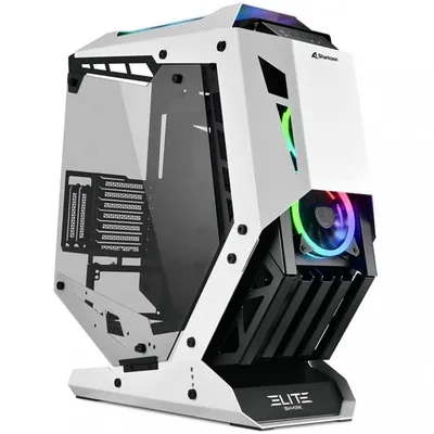 Sharkoon ELITE SHARK CA700 ARGB Tempered Glass USB-C weiß