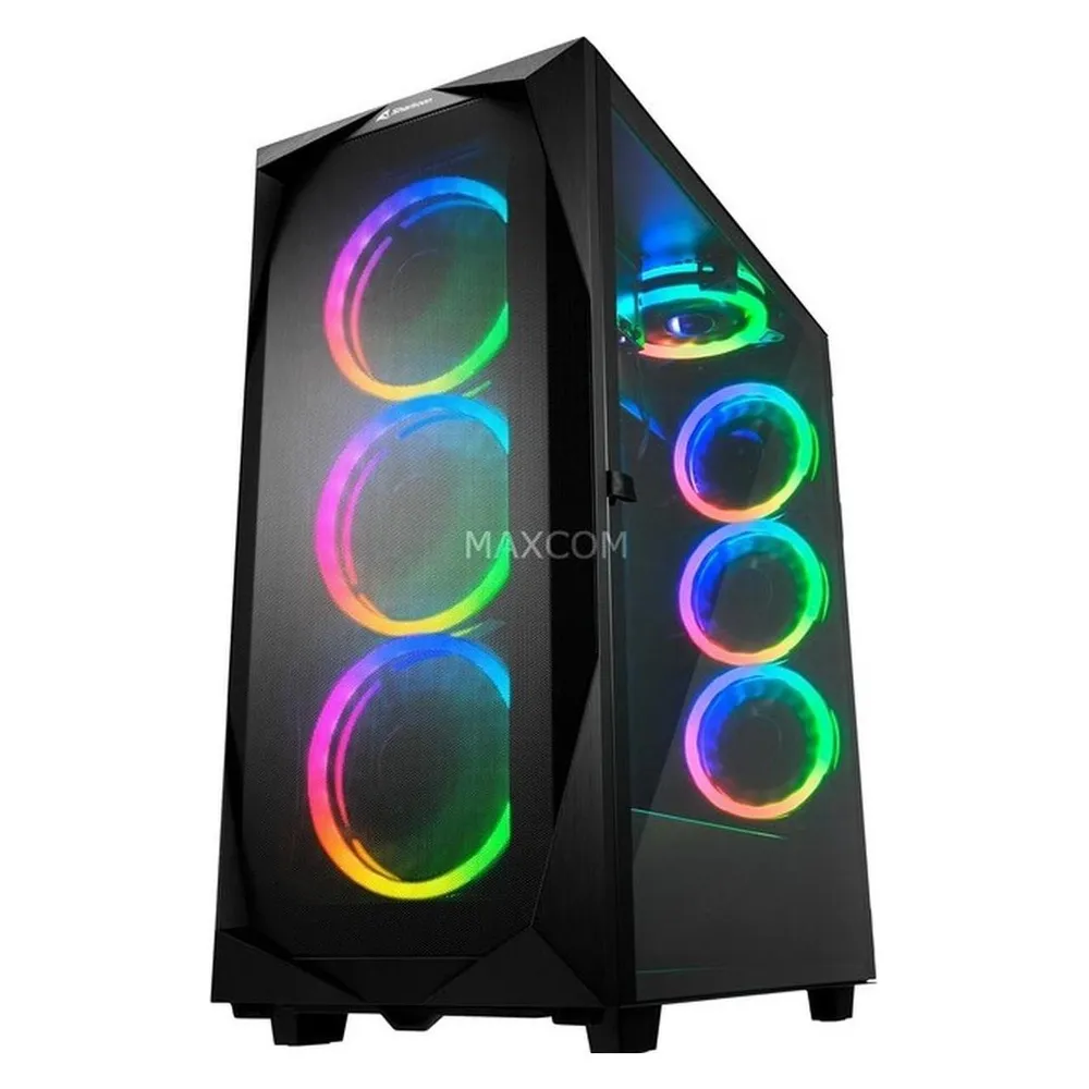 Sharkoon REV300 RGB Tempered Glass USB-C/3.2 Schwarz