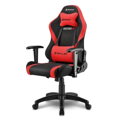 Sharkoon Skiller SGS2 Jr. Kinder-Gaming-Stuhl Schwarz/Rot