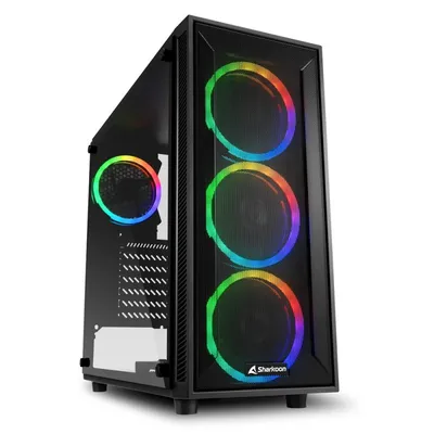 Sharkoon TG4M RGB Tempered Glass USB 3.0 schwarz
