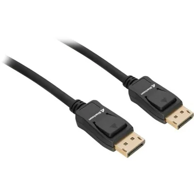 DisplayPort 1.4 Kabel Sharkoon 8K 5 Meter (schwarz)
