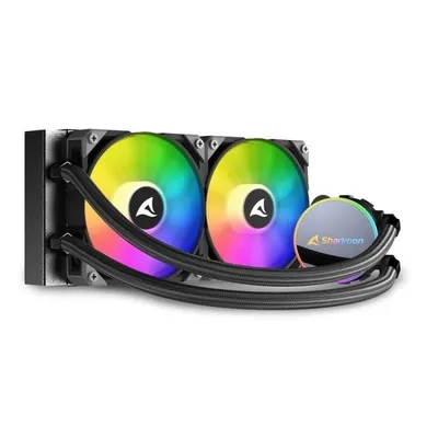 Flüssigkeitskühlung Sharkoon S70 RGB 240mm 2 Lüfter RGB