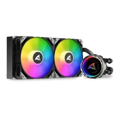 Flüssigkeitskühlung Sharkoon S80 RGB 240mm 2 PWM Lüfter RGB