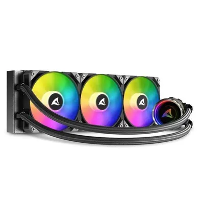 Flüssigkeitskühlung Sharkoon S90 RGB 360mm 3 PWM Lüfter RGB