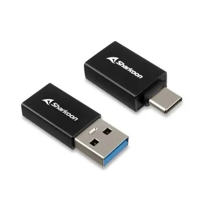 USB-C Adapter Sharkoon OfficePal USB 3.2 Gen 1 Schwarz