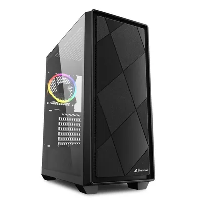 Sharkoon VS8 RGB Midi Tower gehärtetes Glas USB-C 3.2 Schwarz