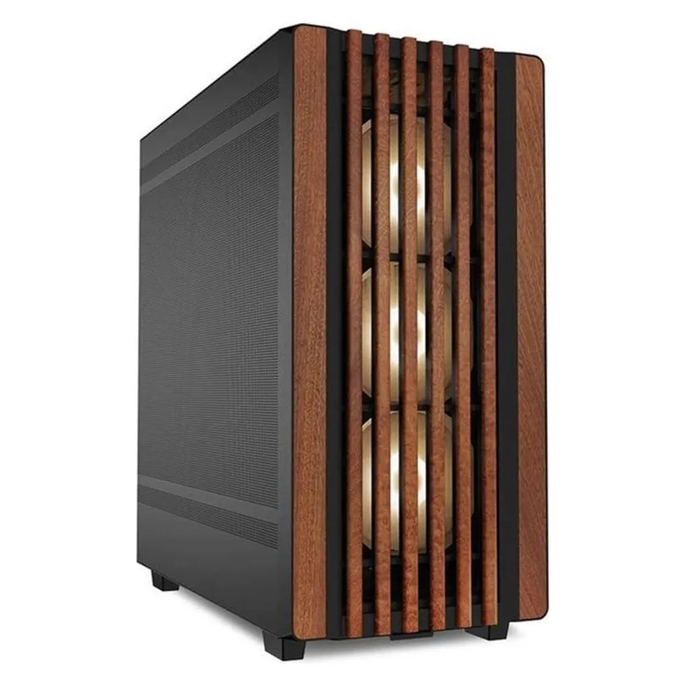 PC-Gehäuse Sharkoon REBEL C70M RGB Full Tower Schwarz Holz USB-C PC-Gehäuse Sharkoon REBEL C70M RGB Full Tower Schwarz Holz USB-C