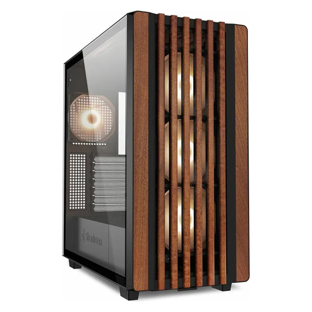 Gehäuse Sharkoon REBEL C70G RGB Full Tower Schwarz/Holz